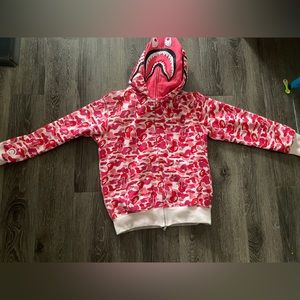 BAPE Big ABC Camo Shark Wide Full Zip Double Hoodie